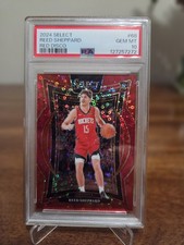 2024-25 Panini Select Reed Sheppard #68 Concourse Red Disco RC /49 PSA 10 POP 5