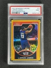 2007 Topps Bowman Chrome Lebron James #23 Gold Refractor Cavaliers /99 PSA 9