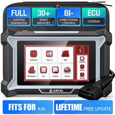 ANCEL DS160 OBD2 Scanner for KIA Bi-Directional ECU Injector Coding TPMS Reset