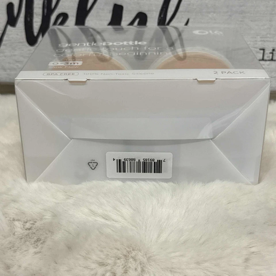 Olababy Biberón Suave Silicona 4oz Flujo Lento 0‐3M Anticólicos Libre de BPA Nuevo Foto 4 de 4