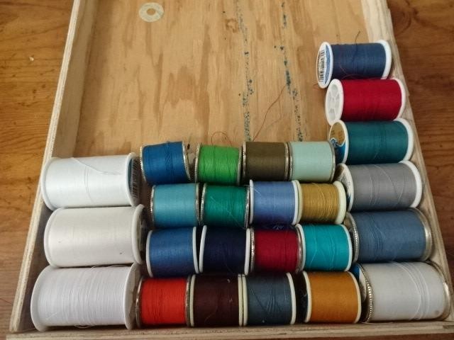 Lot 25 spools Coats&Clarks Dual Duty Thread-nice little coll-large&small spools