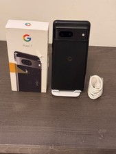 Google Pixel 7 256GB Obsidian Black Android 16 Good  Boxed