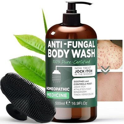 Antifungal Body Wash with Tea Tree Oil | Antibacterial Soap for Back Acne,Treats