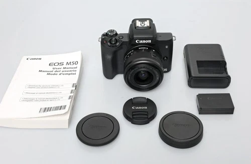 Canon EOS M50 Mirrorless Digital Camera with 15-45mm IS STM Lens  EX++ Cond!