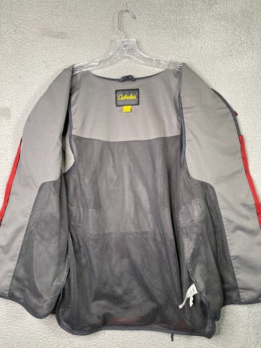 Cabelas New Era Shooting Vest Mens Large Gray Full Zip Mesh Outdoors Hunting - Picture 7 of 15