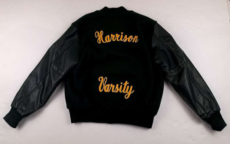 Harrison Varsity Varsity Jacket Large Leather Sle… - image 6