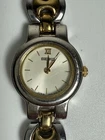 Vintage Seiko Ladies V400-1140 Gold Tone 18mm  Quartz Watch 7"
