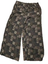 Wide Leg Pants Elastic Vintage Jones New York Black Size 12 Women  s