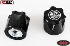 RC4WD Mickey Thompson Metal Series Wheel Center Caps 2 Hubs Hub BLACK Z-S0850