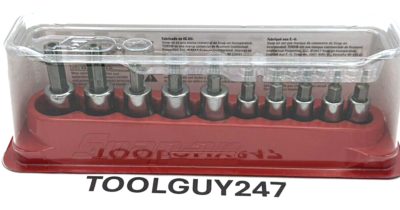 SNAP ON TOOLS 210EFTXRY 10pc Combo Drive TORX Bit Tamper Resistant