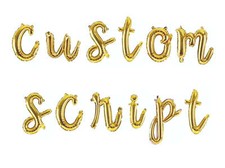 16" Choose Custom Script Balloon Letters
