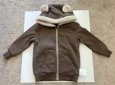 NEW Mini Boden Roald Dahl Muggle Wump Twits Sherpa Lining Hoodie Jacket size 5-6