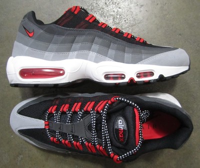 Nike Air Max 95 Wolf Grey Challenge Red-Clay Grey-Dark Grey