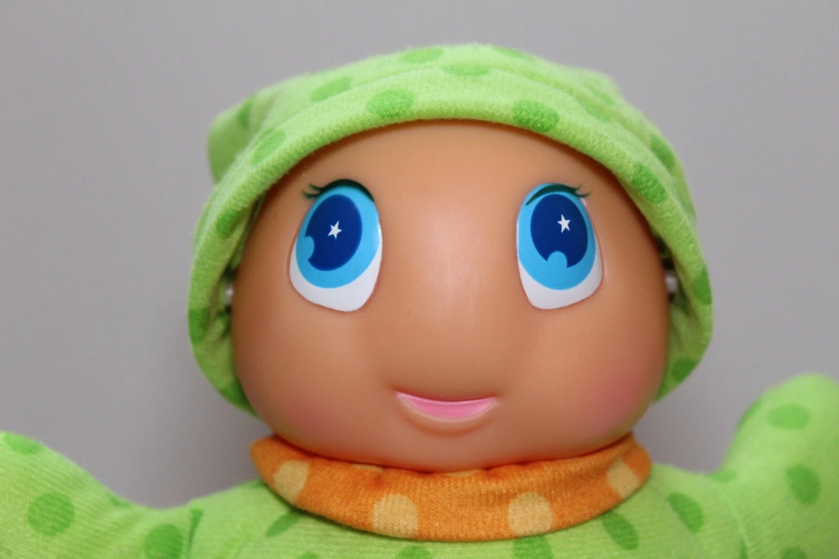 Molto GLOW WORM Light-Up Plush Gusy Luz Multicolor Polka Dot Green