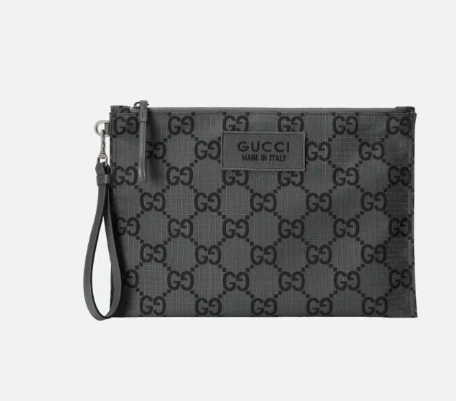Gucci GG Monogram Supreme Ripstop Pouch Zip Top Bag 770662 Neuf avec étiquette