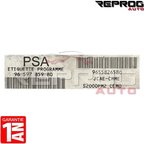 CALCULATEUR PEUGEOT CITROEN 9659785980 9655826580 S2000PM2 JCAE-CMME - Picture 2 of 2