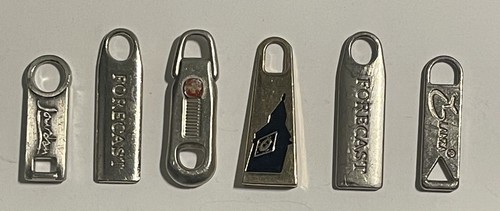 Lot of (6) Luggage Replacement Zipper Pulls