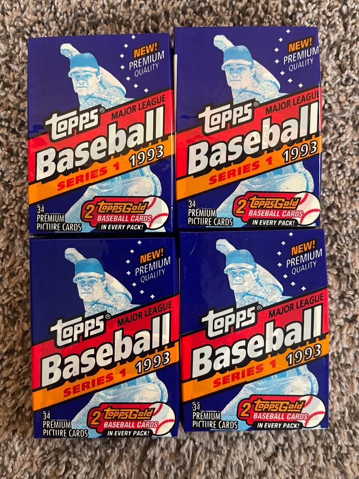 Topps Pinnacle Jumbo 1993 11 paquetes sellados lote total Jeter RC año Foto 2 de 4