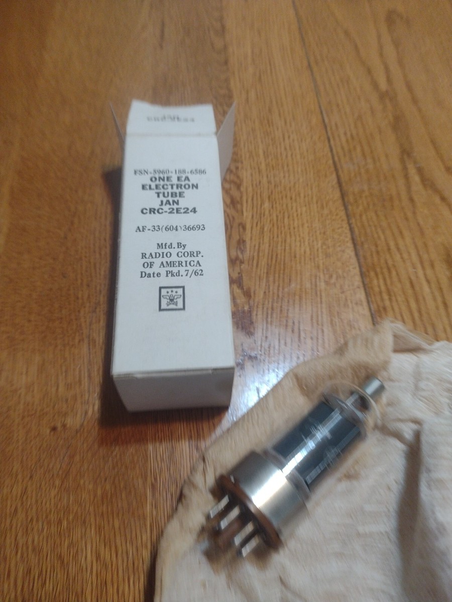 2E24 CRC-2E24 JAN ELECTRON VACUUM TUBE VALVE RCA. 7/62 NOS | eBay