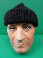 US NAVY BLACK WOOL WATCH CAP- GENUINE US MILITARY ISSUE