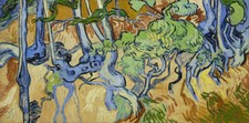 van Gogh - Tree-roots Giclee Fine Art Print on Canvas Printing 36"