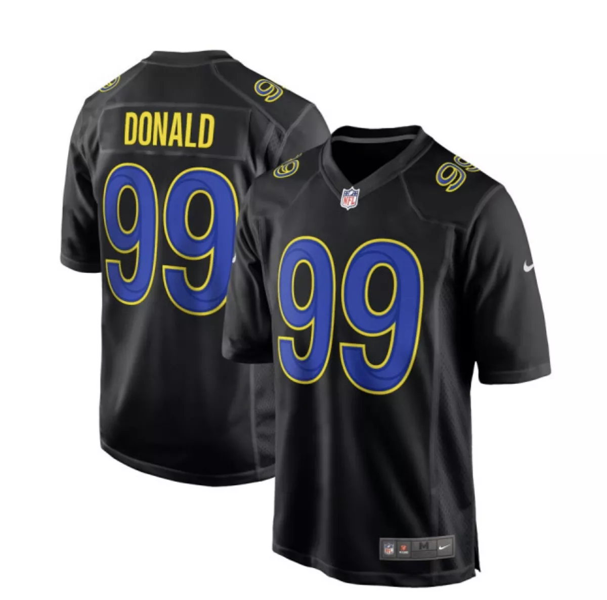 Los Angeles Rams Aaron Donald #99 Nike Men's Black Official NFL Game  Jersey