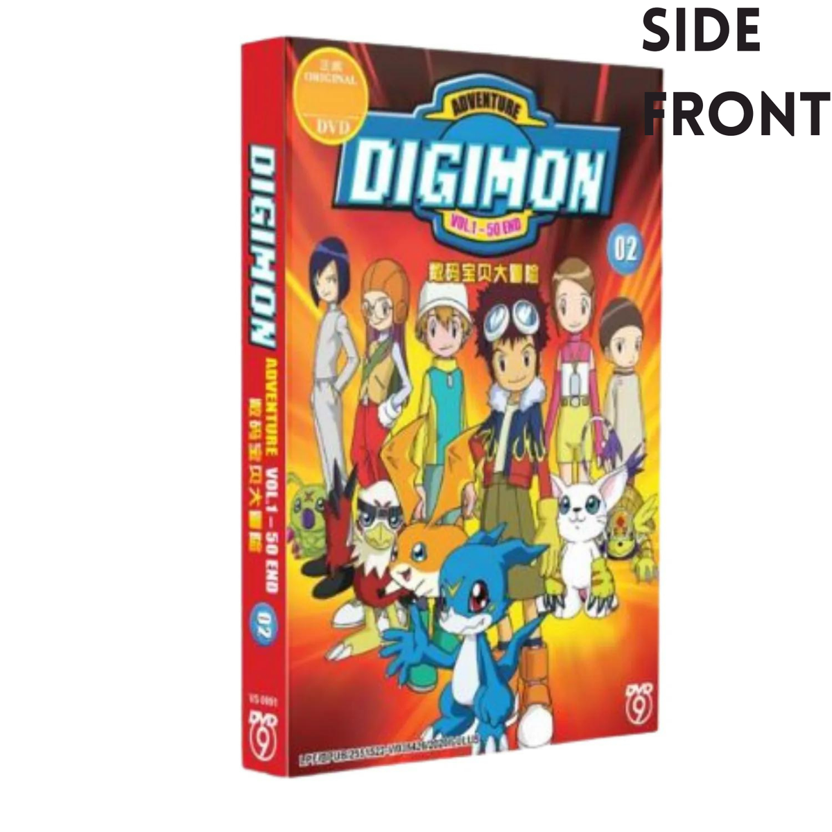 DVD Anime Digimon Adventure 01 Ep 1-54 end Digital Monsters 01 Eng