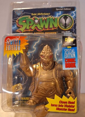 1996 McFarlane Toys Spawn Gold Clown Ultra Special Edition -Action ...
