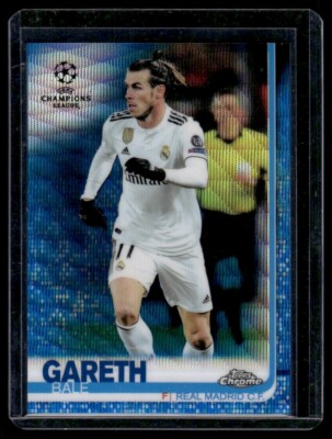 2018-19 Topps Chrome UCL Blue Wave Refractor #26 - Gareth Bale /75