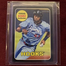 2018 Topps Heritage Minors Yordan Alvarez Black Border 21/50 Ready For Grading!!