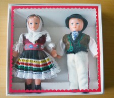 Trachtenpuppen - Paar  in OVP unbespielt, 15 cm NEU