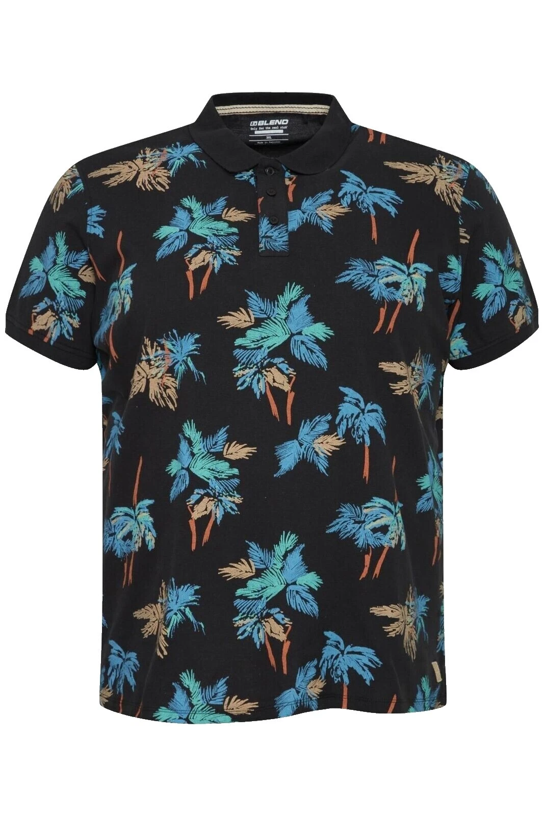 Floral Cotton Blend Casual Button-Down Shirts for Men