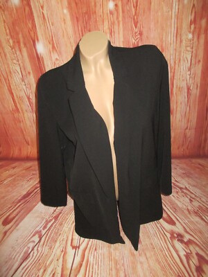 Primark Shirtblazer Blazer offen schwarz dezent Grösse 40