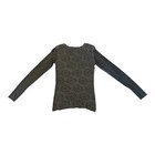 Heyne Bogut Womens Sweater Size 1 Hand Dyed Grey Long Sleeve Knit Distressed USA