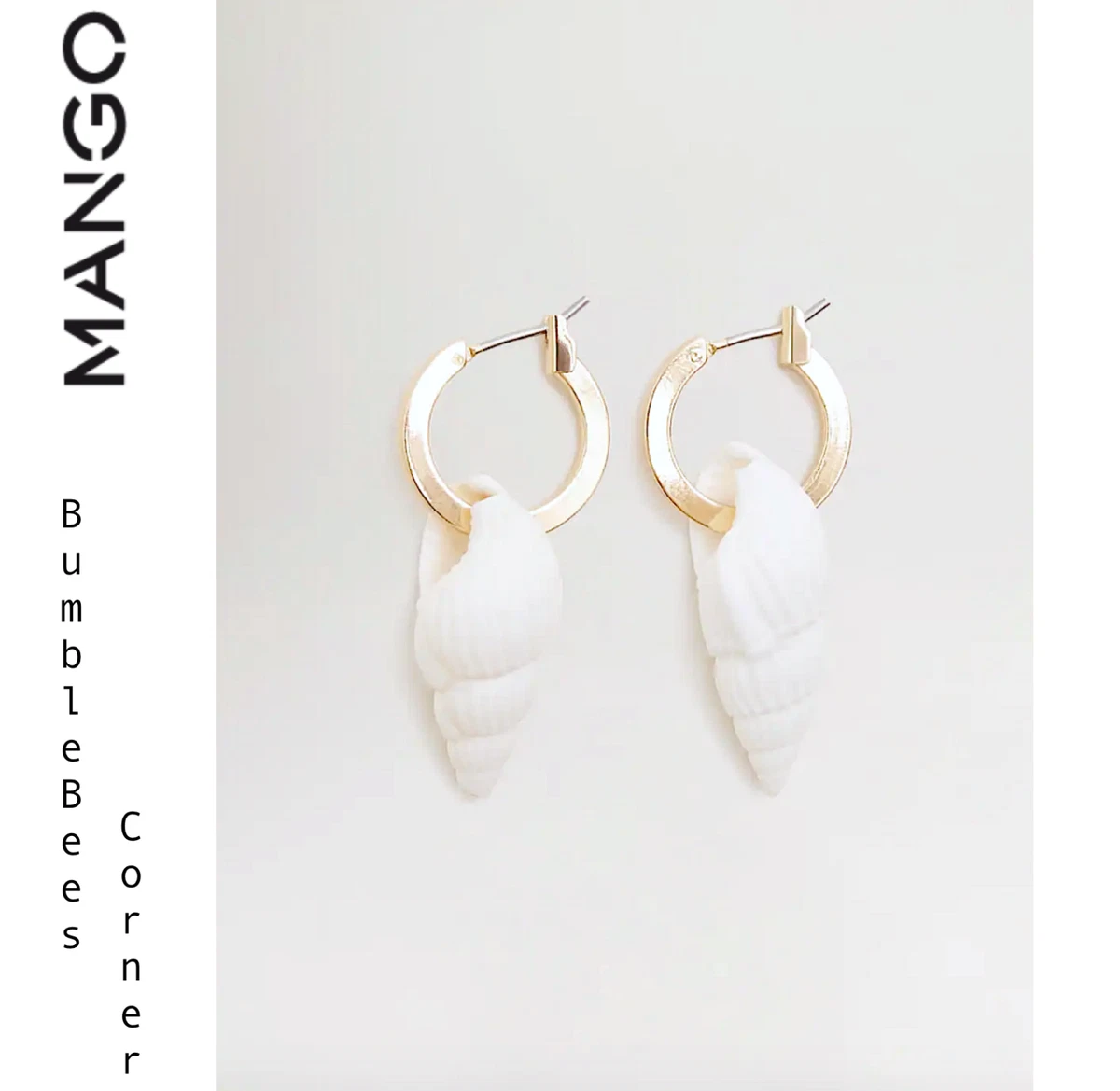 Mango shop shell earrings