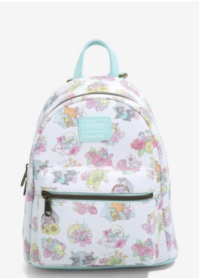 Loungefly Disney Princess Sidekicks Floral Mini Backpack & Wallet
