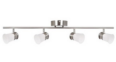 Satin Nickel Integrated LED Contemporary 4-light Track Ceiling