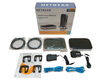 Netgear MCAB1001 270 Mbps MoCA Coax-Ethernet Adapter Kit Orig Box Tested Working