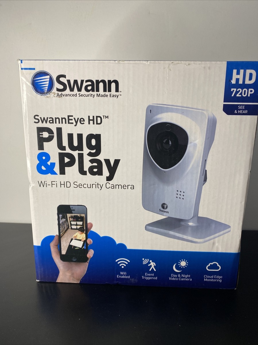 Wi-Fi HD Security Camera, HD 720P, SwannEye HD Plug Play, New