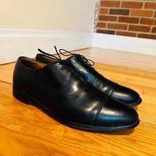 Allen Edmonds Park Avenue Cap Toe Black Lace-Up Oxfords Size 12 D