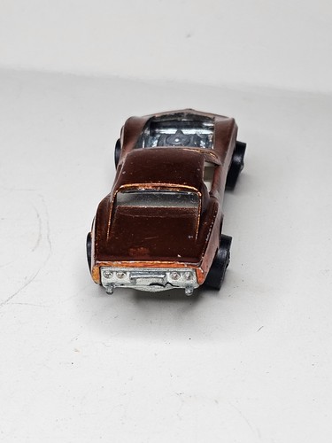 Hot Wheels Redline Custom Corvette 1968 Red Brown Int. - Made In U.S.A. - Picture 5 of 8