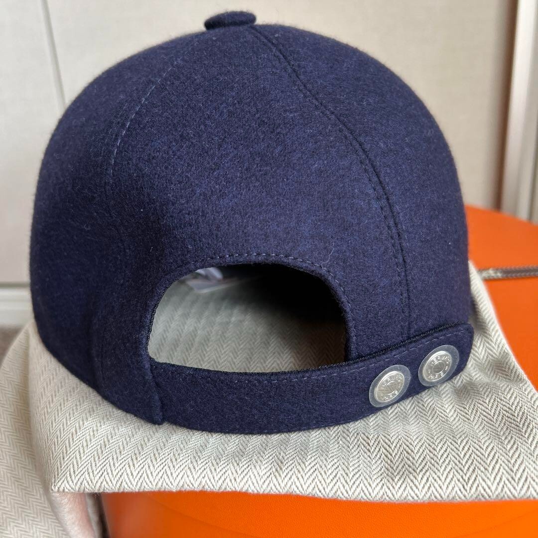 未使用品 HERMES SERENA キャンバス セレナ キャップ ネイビー56 Serena Nautic cap - Blue | Hermès USA