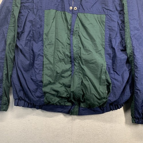 Vintage 80s 90s Windbreaker Franklin Coaches Jacket Full Zip Color Block Large - Picture 4 of 16