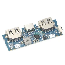Type-c input Dual USB output Power Boost module 2.4A Power Bank DIY board 5V-