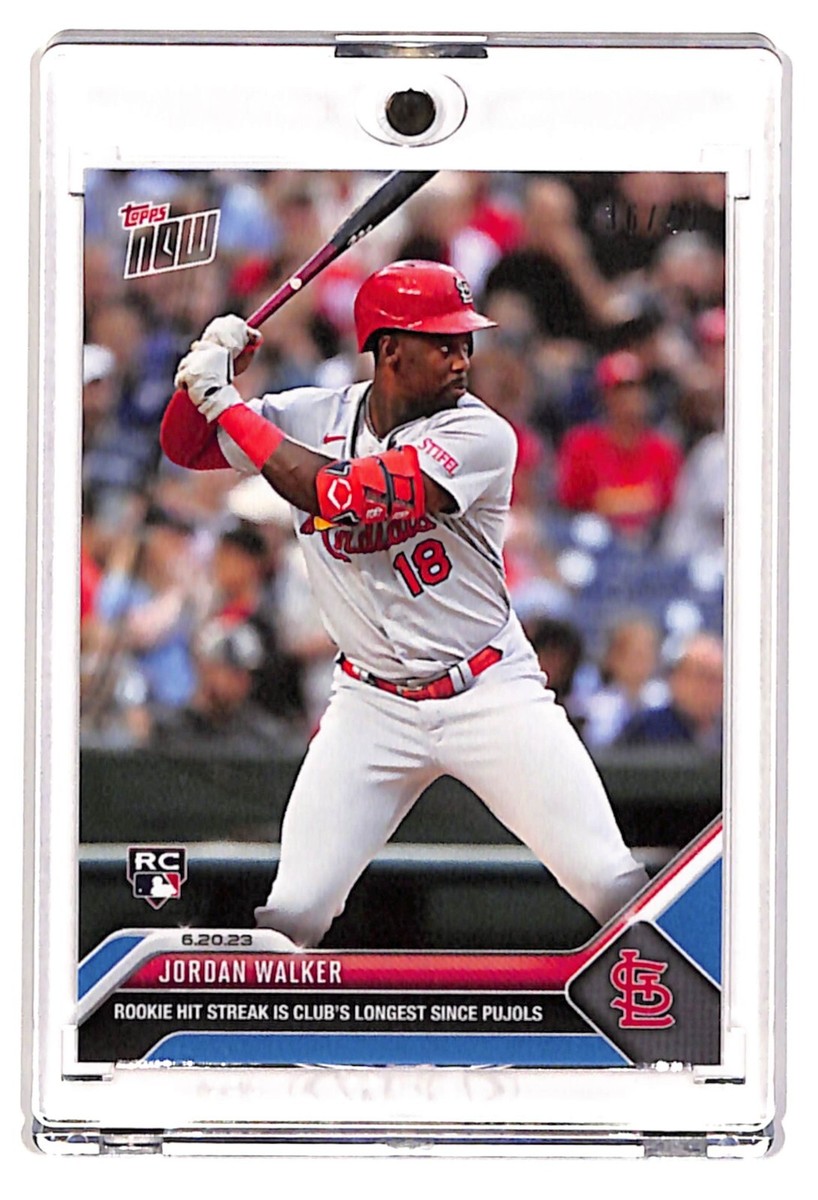2023 MLB Topps Now Jordan Walker Rookie BLUE PARALLEL /49 SSP 