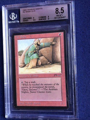 MTG Arabian Nights Ali Baba U3 R BGS 8.5 NM-MT+ (MINT centering & surface) 1993 - Picture 1 of 2