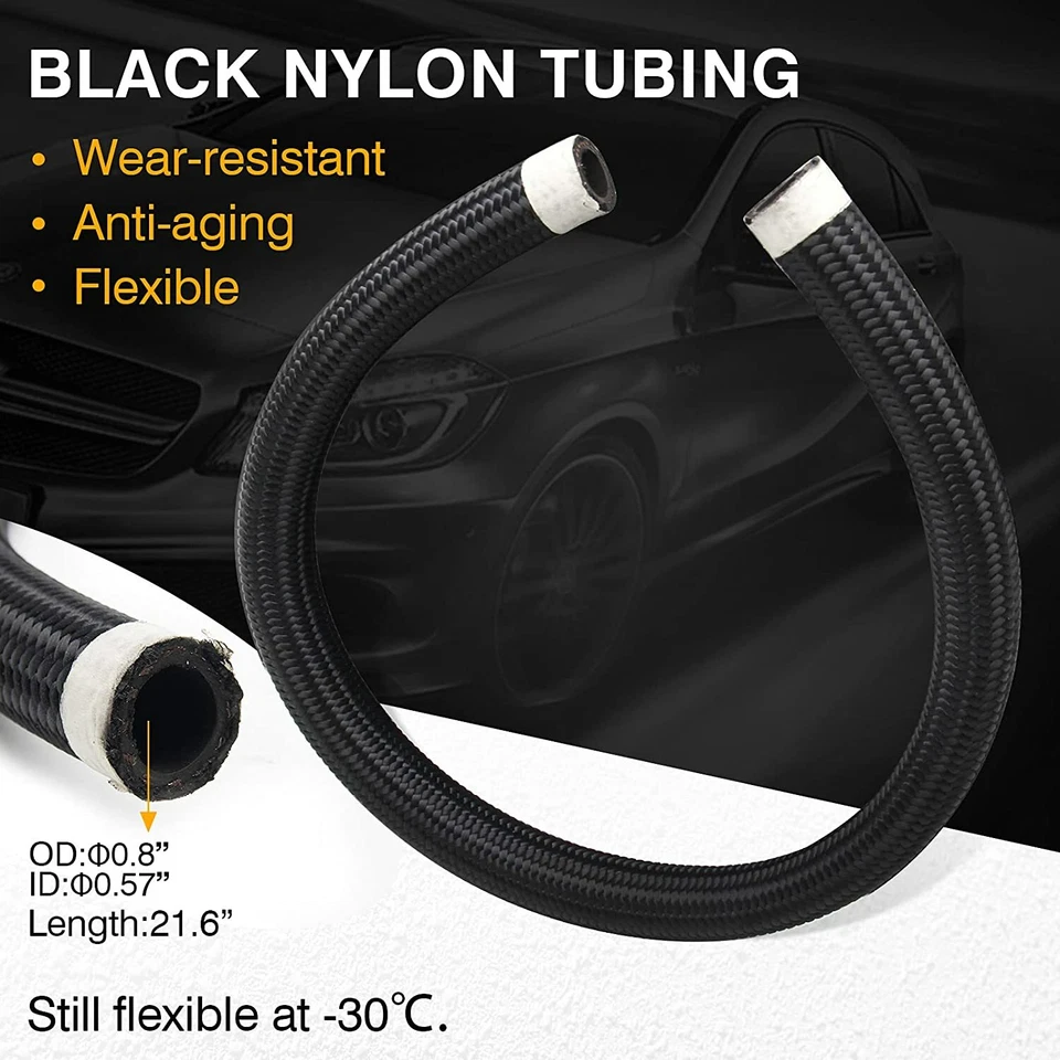 Turbo Charger Oil Drain Return Line Oil Feed Complete Kit T3 T4 GT35 T70 T66 Foto 2 de 4