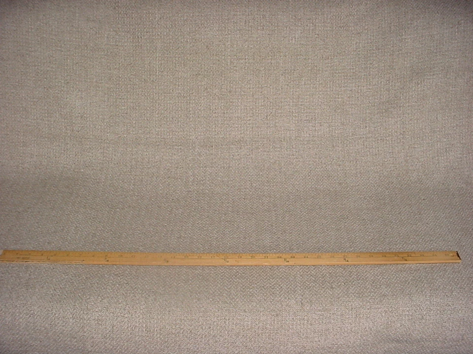 3Y Robert Allen Beacon Hill 246516 Flax Chevron Silver Upholstery Fabric - Image 3 of 3