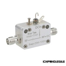 10MHz-10GHz RF Isolator DC Block Bias Tee 400mA DC Feed w/ SMA Female Connector