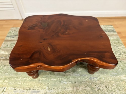 Unique Vintage Solid Wood Live Edge Rustic Stool Milking Stool Plant Stand - Picture 5 of 23